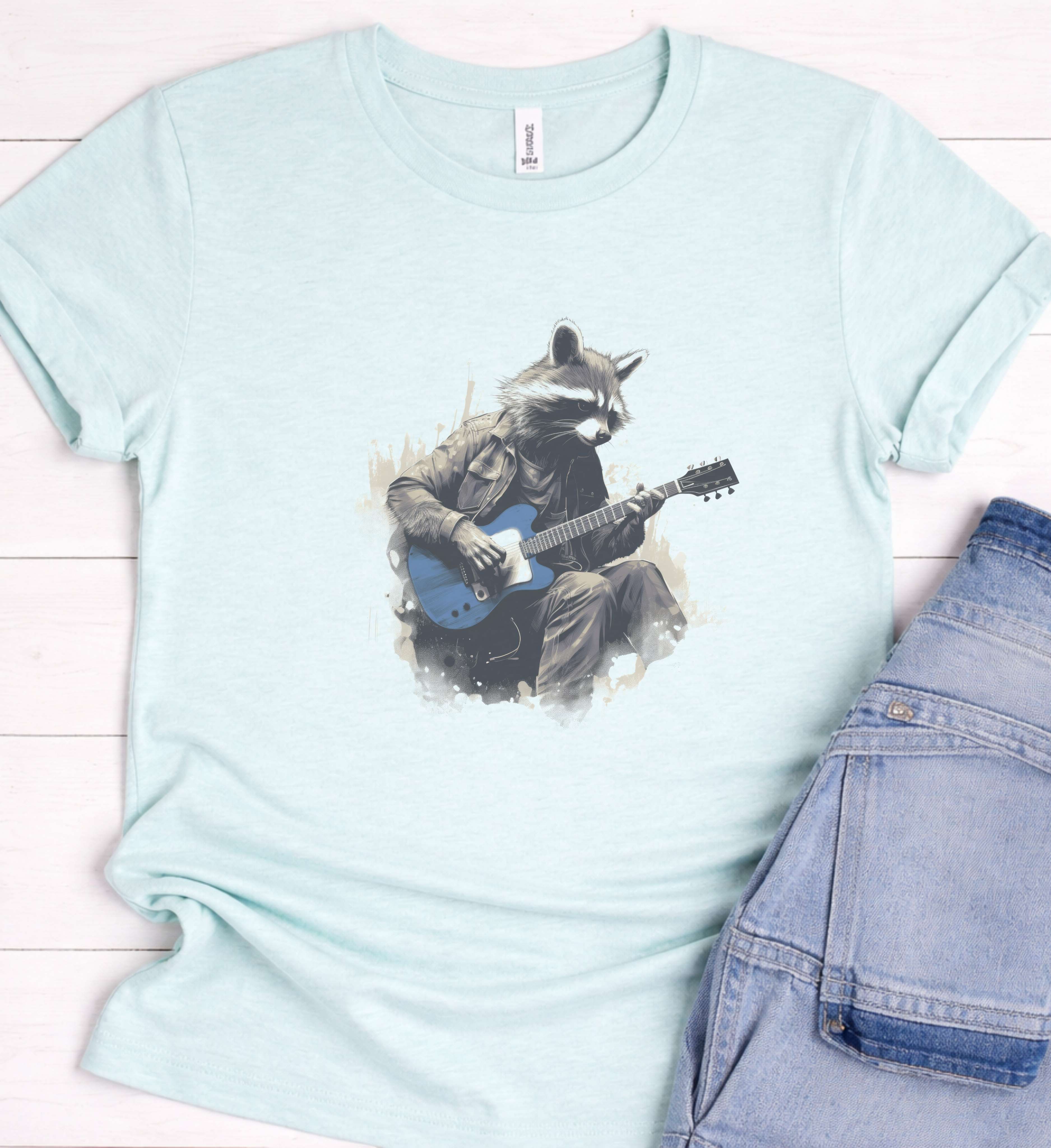 Raccoon Guitar Tee – Wild Sound Energy
