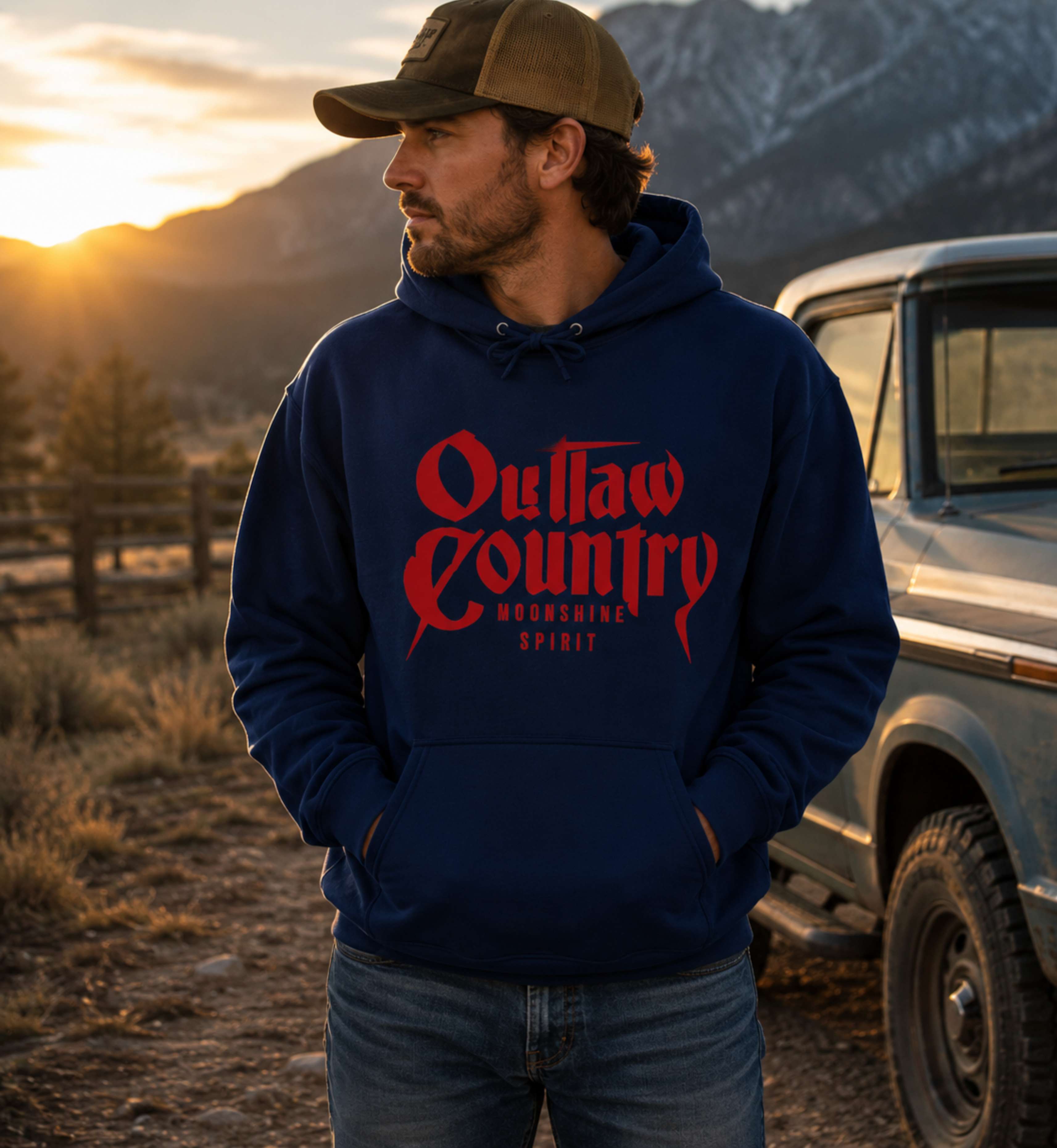 Outlaw Country – Moonshine Spirit Hoodie