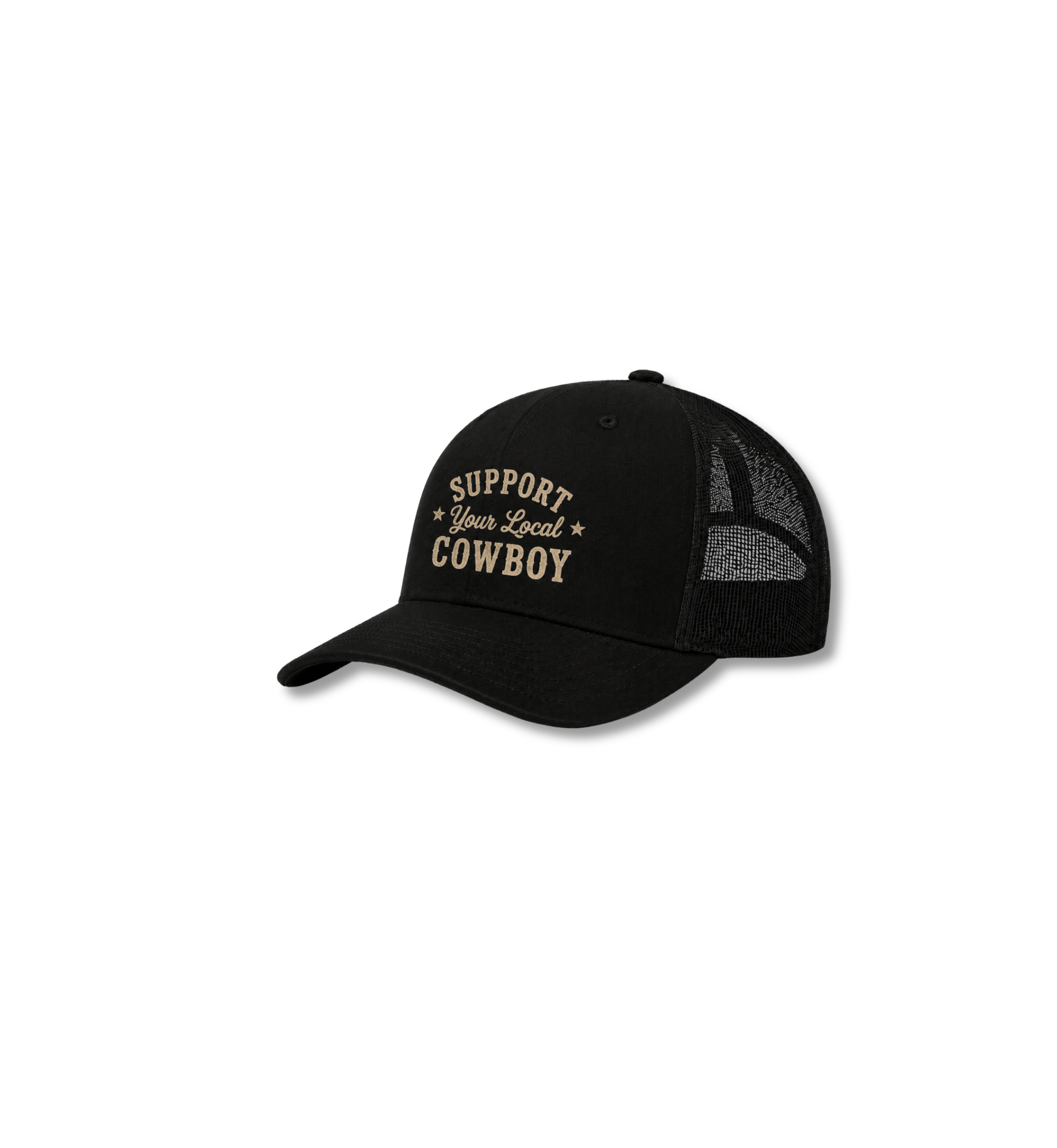 Support Your Local Cowboy Trucker Cap | Western Country Hat