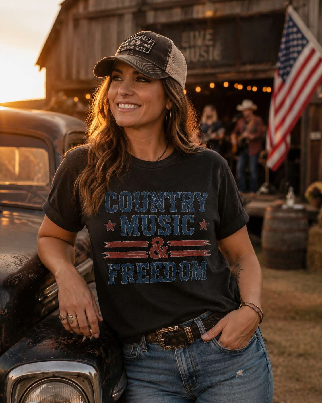 Country Music & Freedom T-Shirt