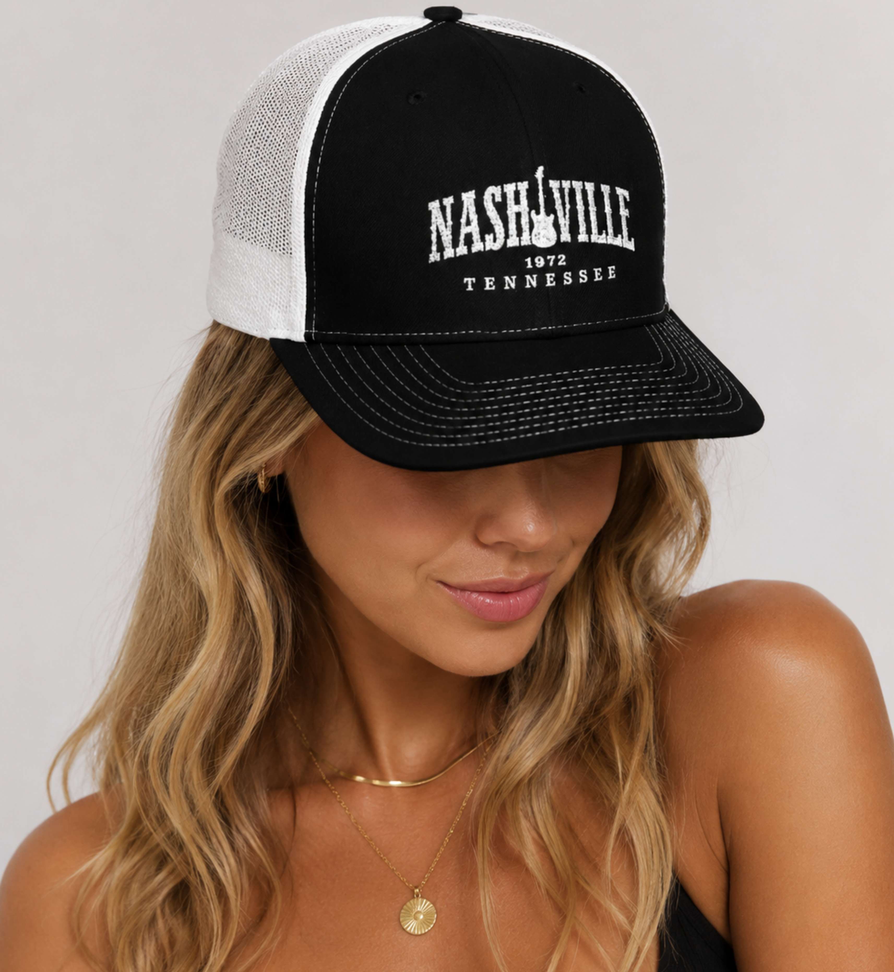 Nashville 1972 Embroidered Trucker Cap